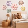 Aoibox 6-Piece Boho Daisy Flower Woven Macrame Wall Hanging Set in 3 Sizes, Bohemian Nursery Decor for Home, Dorm, and Office - 4 of 4