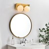 Elegant Lighting Jillian 2 light Chrome and frosted white Bath Sconce - 2 of 4