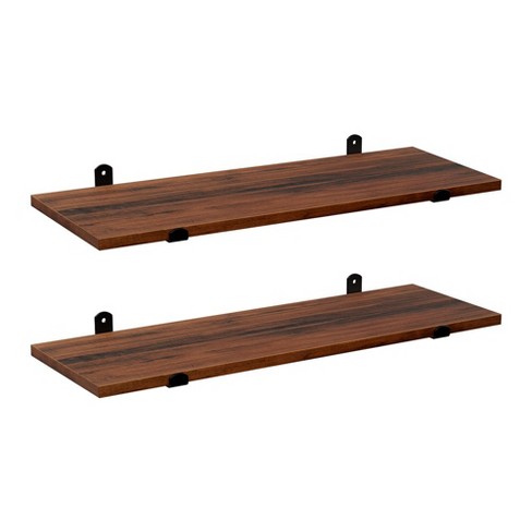 15.7 in. W x 5.9 in. D Tier Wall Mounted Floating Shelves, Rustic