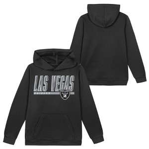 NFL Las Vegas Raiders Boys' Performance Hooded Sweatshirt - 1 of 3
