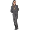 Footed Pajamas - Family Matching - Howling Moon Hoodie Chenille One Piece For Boys, Girls, Men and Women | Unisex - 2 of 4