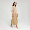 Women's Mixed-Media 1/2 Sleeve Dress - A New Day™ - 2 of 4