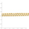 Black Bow Jewelry 9.5mm, 14K Yellow Gold, Solid Beveled Curb Chain Bracelet - 4 of 4