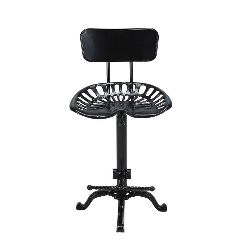 Austin Adjustable Tractor Seat Counter Height Barstool with Back - Carolina Chair & Table, 1 of 5
