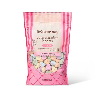 Valentine Small Conversation Hearts Stand Up Bag - 14oz - Favorite Day™