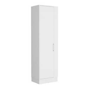 Depot E-Shop Storage Cabinet 72"H, Six Internal Shelves, One Door, Three Broom Hangers - 1 of 4