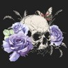 Juniors Womens Lost Gods Flower Skull Festival Muscle Tee - 2 of 4