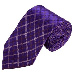 Men's Plaid 3.25 Inch Wide And 58 Inch Long Woven Neckties - 1 of 4