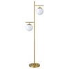 Hudson and Canal 2-Light Floor Lamp with Glass Shades - 2 of 4