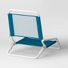 Recycled Fabric Outdoor Portable Beach Chair Turquoise - Sun Squad™: Weather-Resistant, Steel Frame, No Assembly Required - 4 of 4
