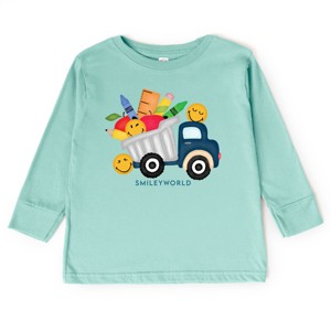 The Juniper Shop SmileyWorld School Dump Truck Toddler Long Sleeve Tee - 1 of 4