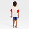 Toddler Boys' Valentine's Day Short Sleeve T-Shirt and Shorts Love Bug Set - Cat & Jack™ Cream - 2 of 4
