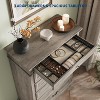 Garvee 50 Inch Farmhouse 7-Drawer Tall Wood Dresser with Jewelry Storage Polished Engineered Wood Anti-Tipping Hardware Rustic Handles Organizer,Grey - 3 of 4