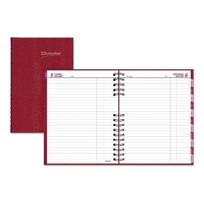 Photo 1 of Brownline CoilPro Daily Planner Ruled 1 Page/Day 10 x 7.88 Red 2021 C550CRED