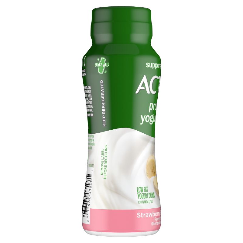 Activia Probiotic Strawberry Banana Dairy Drink - 7 fl oz Bottle, 3 of 10