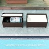 Outdoor Wicker Storage Bench with Storage & Cushion - 4 of 4