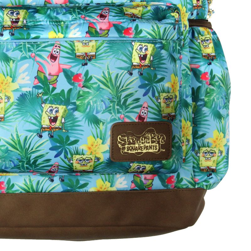 SpongeBob SquarePants And Patrick Star Tropical School Travel Backpack Green, 3 of 7