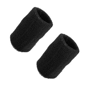 Unique Bargains Wrist Sweat bands Wristbands for Sport Wrist Wraps Absorbing Cotton Terry Cloth 3.15"x3.94" 1 Pair - 1 of 4