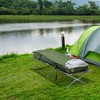 Outsunny Camping Cot, Folding Bed with Mattress, Sleeping Bag, Pillow, Carry Bag, Comfortable and Portable for Travel Camp Beach - 3 of 4