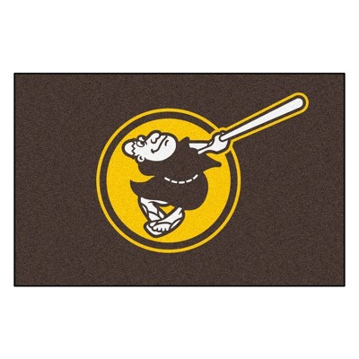 MLB San Diego Padres 19"x30" Swinging Friar Logo Rug