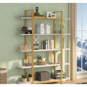 Gulches 5-Tier Bookshelf, Open Etagere Bookcase Storage Display Rack for Home Office - 1 of 4