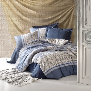Sussexhome Soil Collection Duvet Cover Set, 100% High Quality Cotton Set, 1 Duvet Cover, 1 Fitted Sheet and 2 Pillowcases - 1 of 4