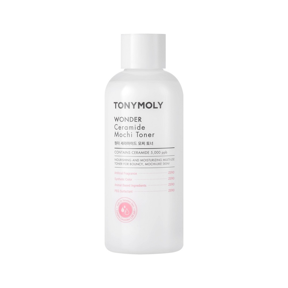 TONYMOLY Wonder Ceramide Mochi Toner - 300ml: Moisturizing, Alcohol-Free, For Normal & Combination Skin, Liquid Form