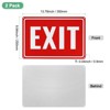 Unique Bargains Aluminum Reflective Rust Free Waterproof Exit Sign 2 Pcs - 2 of 4