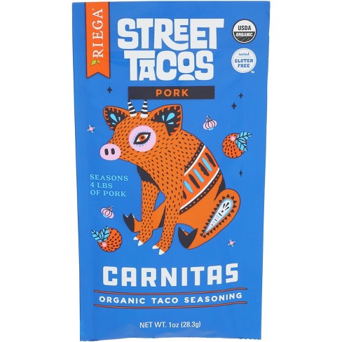 Reiga Seasoning Taco Street Carnitas - Pack of 8 - 1 oz - image 1 of 1