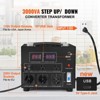 VEVOR Power Converter, 3000W, Durable Step Up/Down Unit, Switches between 110V and 220V, Includes US and EU Outlets plus 5V USB, CE Approved, Black - 3 of 4