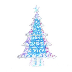 LuxenHome Lighted Christmas Tree Indoor and Outdoor Holiday Decoration Multi-Color - 1 of 4