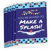 Big Dot of Happiness Making Waves - Swim Team - Fill In Swimming Party or Birthday Party Invitations (8 count) - 2 of 4
