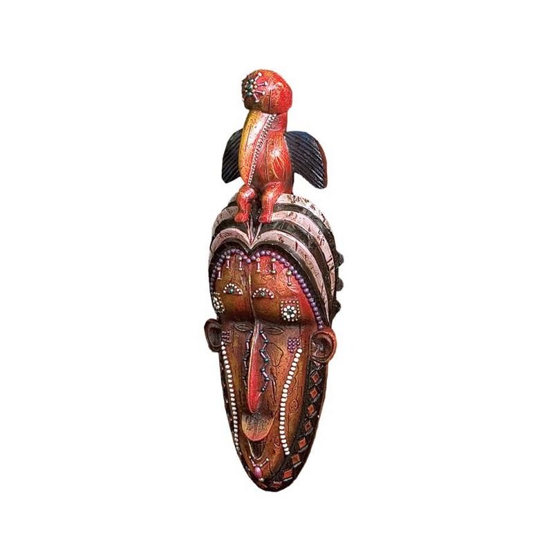 Design Toscano Masks of the Congo Wall Sculptures: Hornbill, 2 of 4