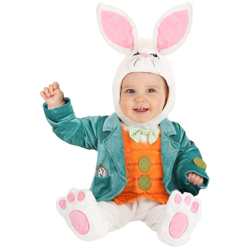 HalloweenCostumes.com Baby Little White Rabbit Costume, 1 of 3