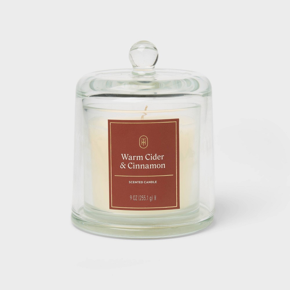 Cloche Warm Cider and Cinnamon Fall Candle- Threshold™: Fall