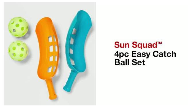 4pc Easy Catch Ball Set - Sun Squad&#8482;, 2 of 5, play video