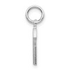 Black Bow Jewelry 14k White Gold, Julia Collection, Small Satin Block Initial G Pendant - 2 of 4