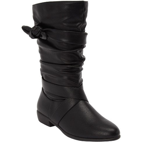 Wide calf black boots size clearance 10