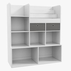 COZONY Kids Toy Storage Organizer with Drawers, Multifunctional Bookcase with Cubbies for Playroom and Bedroom - 1 of 4