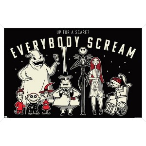 Trends International The Nightmare Before Christmas - Everybody Scream Framed Wall Poster Prints - 1 of 4