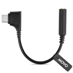 Movo UCMA-3 Female 3.5mm TRRS to USB-C Right Angle Mic. Cable - 1 of 4