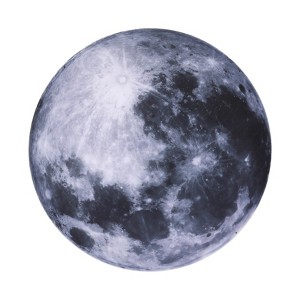 YIYIBYUS Modern Round Moon Pattern 3-Color LED Wall Sconce - 1 of 4