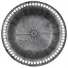 Alpine Corporation 28" Polyresin Pedestal Bird Bath With Scrollwork Base & Ground Stakes Gray - 4 of 4