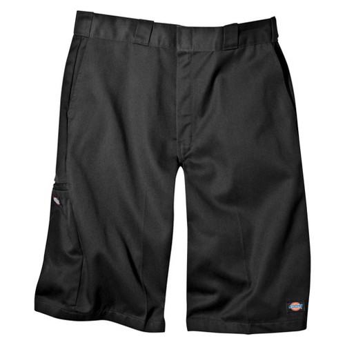 'Dickies Men's Loose Fit Twill 13'' Multi-Pocket Work Shorts- Black 42'
