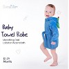 Rising Star Baby Boys and Girls Bath Robe Spa Set with Baby Washcloth, Ages 0-24 months - 2 of 4