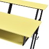 CAVINAS Home Office Desk Morden Music Desk with Shelves, Keyboard Tray and Hooks for Work - 2 of 4