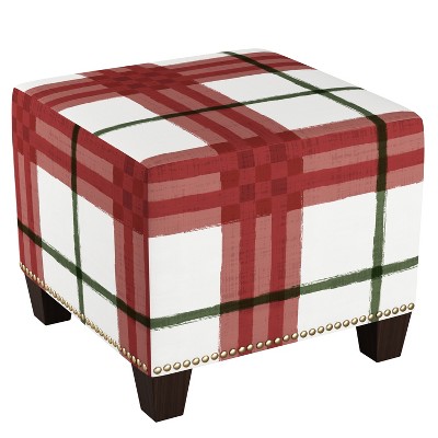 target plaid ottoman