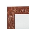 The Lakeside Collection Carved Wooden Decor Accents - Walnut Wall Mirror - 3 of 4