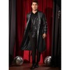 Lars Amadeus Men's Classic Fit Full Length Faux Leather PU Trench Coat - 2 of 4