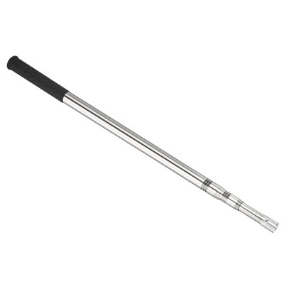 Unique Bargains Stainless Steel 3-Section Telescopic Fishing Landing Net Handle